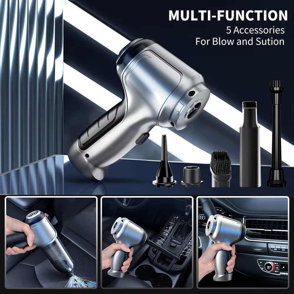 TurboClean GO™ - Aspirapolvere Portatile Auto & Casa